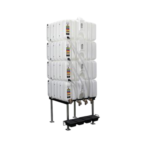 80/80/80/80 Gallon Rhino Tuff Tanks Complete Gravity Feed System (RTT-3333) - product photo