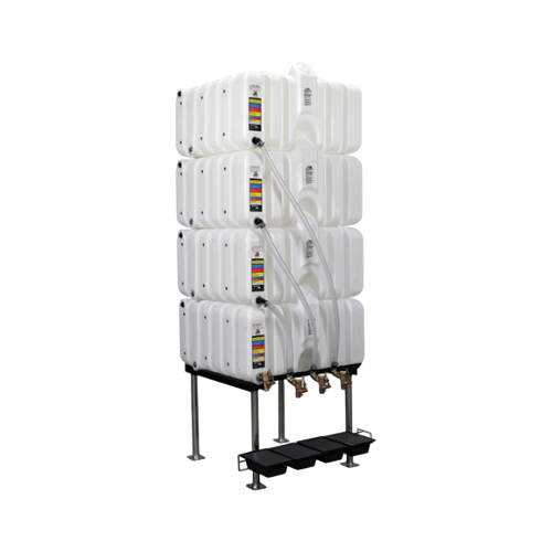 80/80/80/80 Gallon Rhino Tuff Tanks Gravity Feed System No Valve (RTT-3333-NV) - product photo