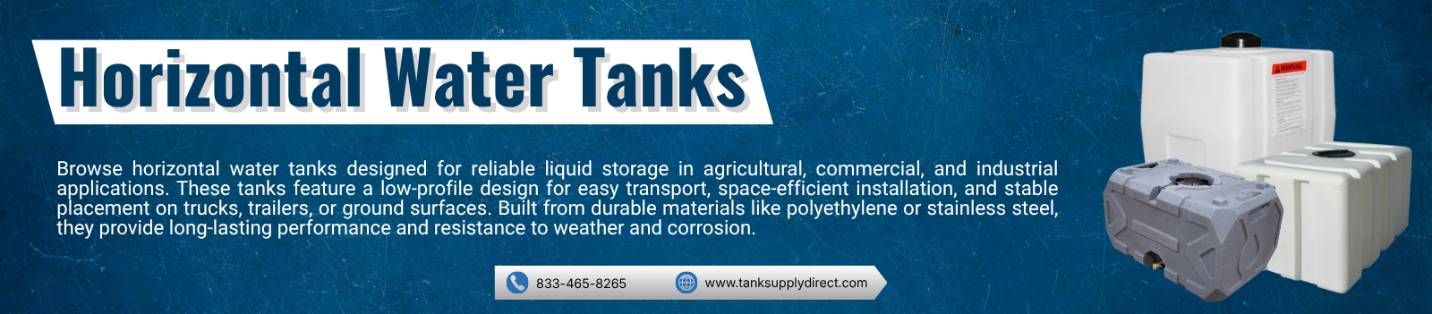 Horizontal Water Tanks