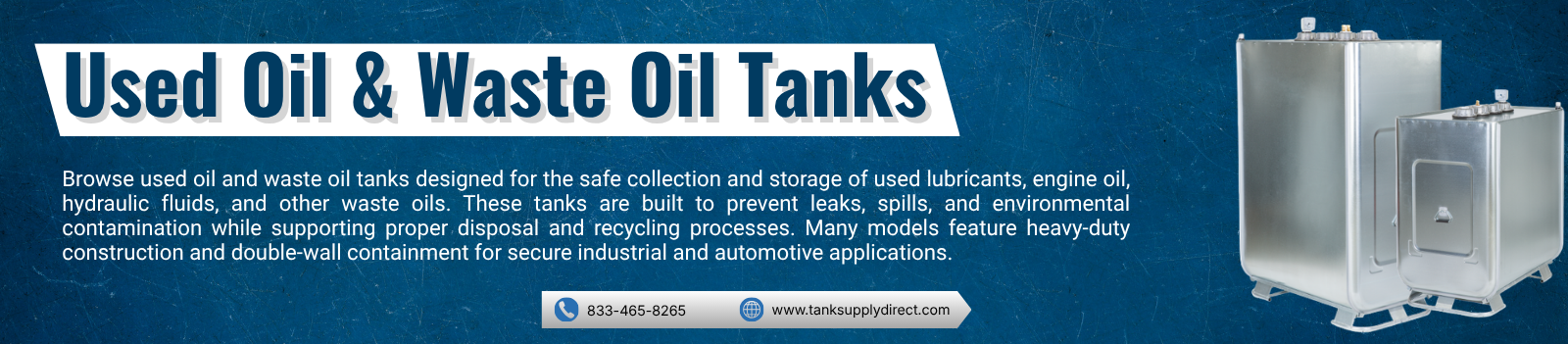 Used Oil & Waste Oil Tanks