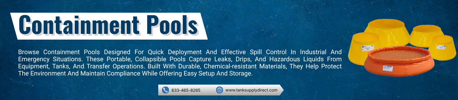 Containment Pools – Tank Supply Direct