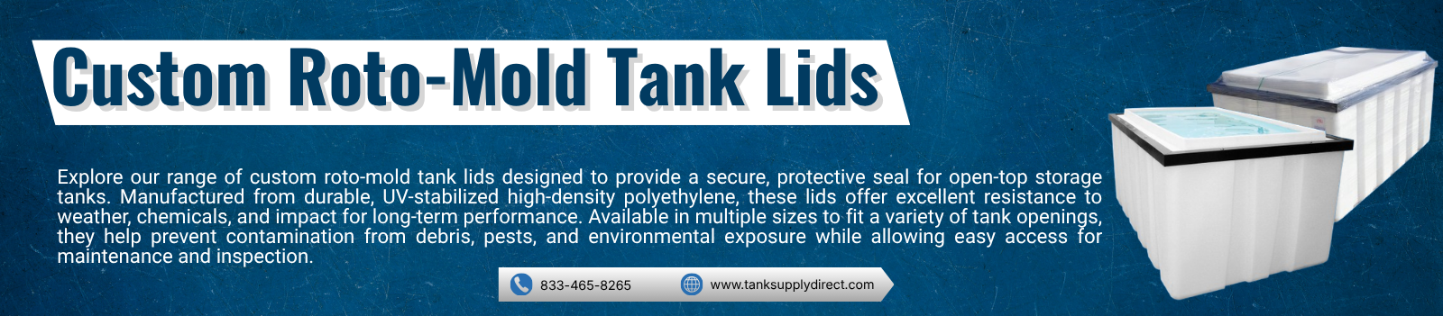Custom Roto-Mold Tank Lids