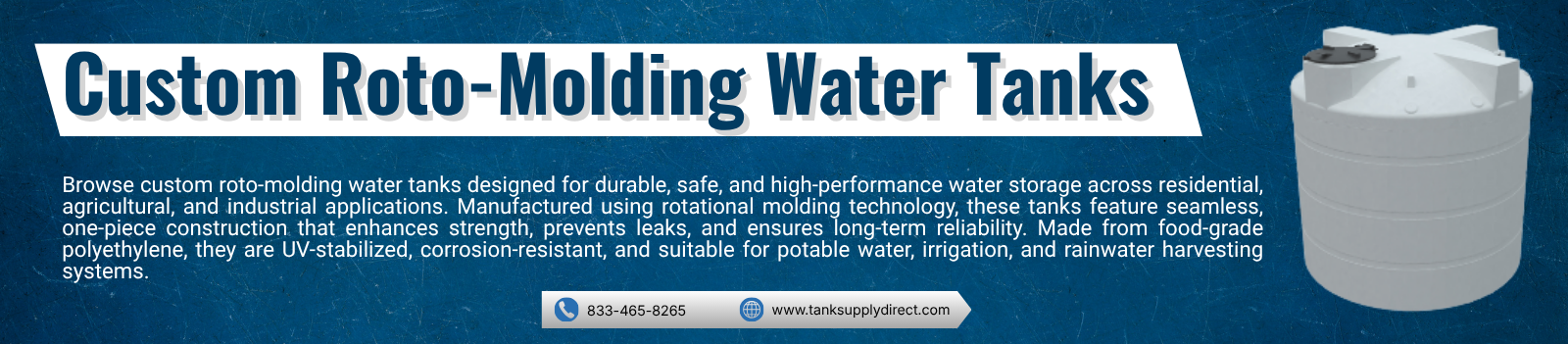 Custom Roto-Molding Water Tanks