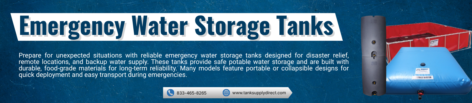 Emergency Water Storage