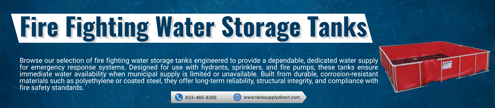 Fire Fighting Water Storage Tanks