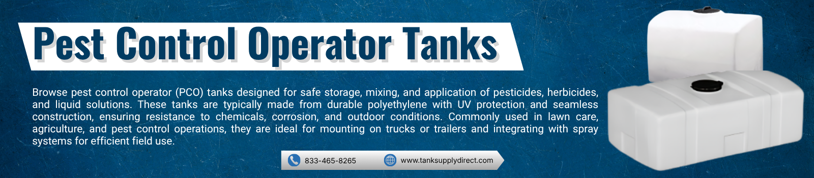 Pest Control Operator Tanks