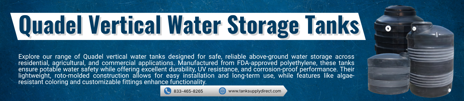 Quadel Vertical Water Storage Tanks