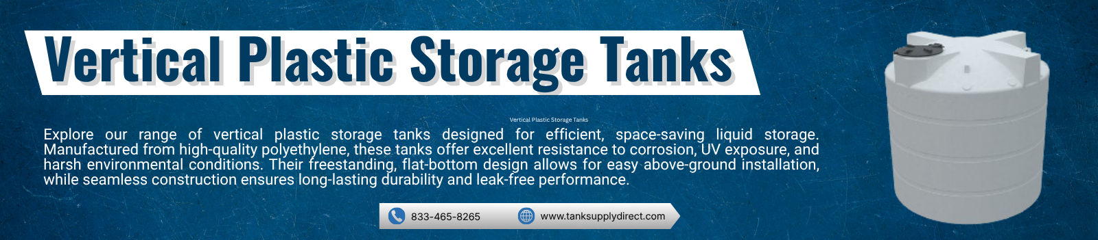 Vertical Plastic Storage Tanks