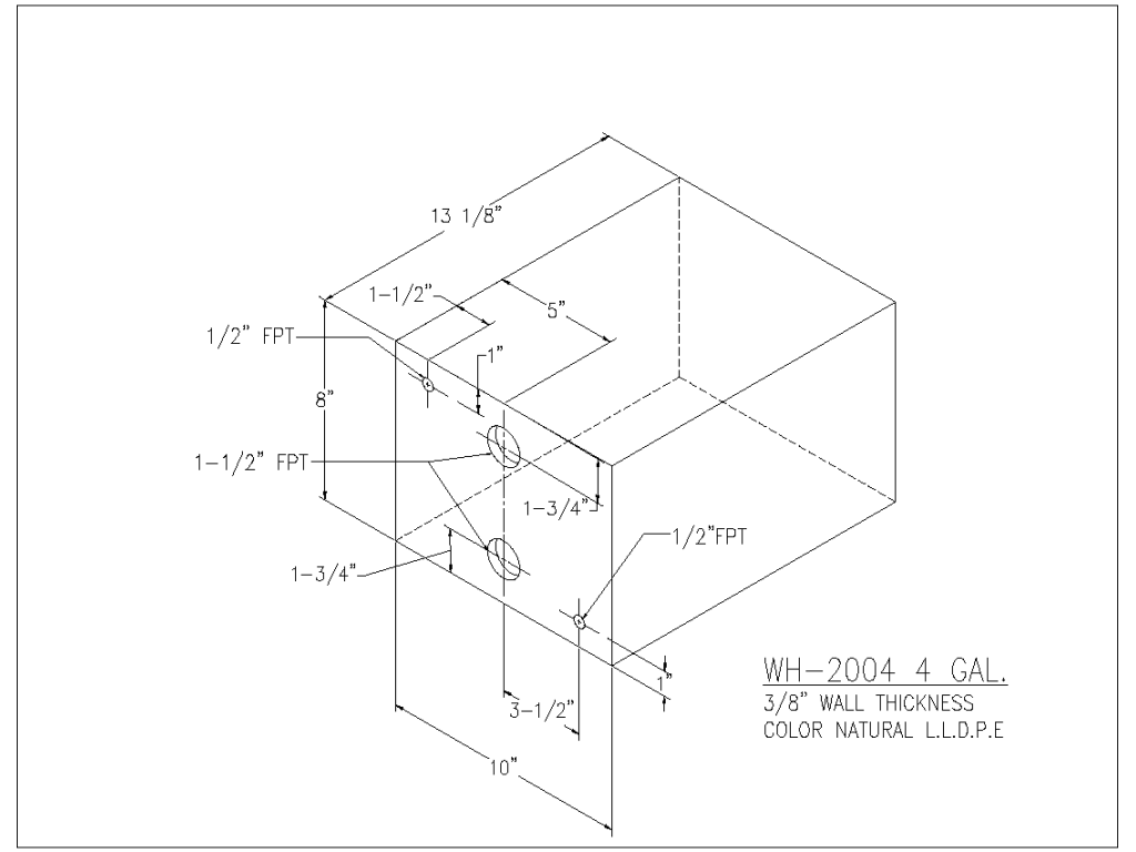 4 Gallon Water/Holding Tank - 2004 - JMS