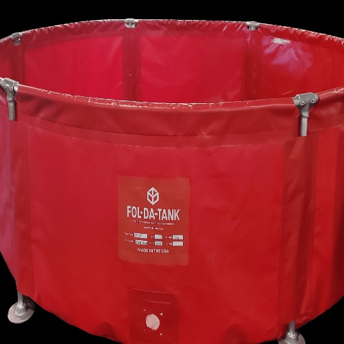 2000 Gallon Rol-La-Tank Type-2  28 Oz Vinyl (Red, Yellow, Orange, Black) Fol-Da-Tank (MPN: RLTT2-2000)
