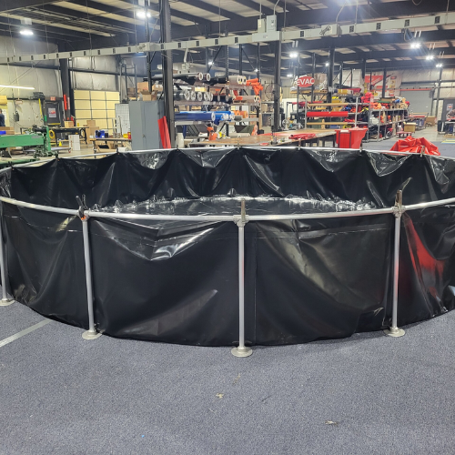 2000 Gallon Rol-La-Tank Type-2  28 Oz Vinyl (Red, Yellow, Orange, Black) Fol-Da-Tank (MPN: RLTT2-2000)