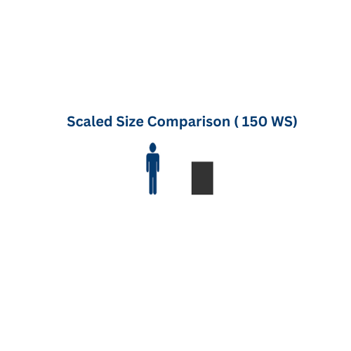 150 Gallon HDPE Custom Roto-Molding Vertical Tank (MPN: 150 WS)