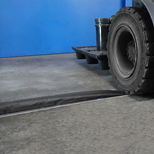 12'L Enpac Drive-Over Modular Diverter Berm Kit, Black (MPN: 48-212-BK-DBKIT)