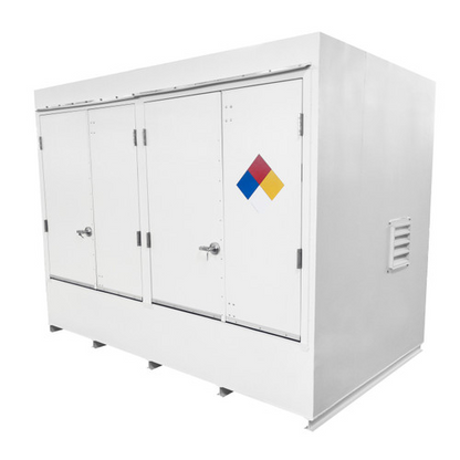 ENPAC Steel Double IBC Tote Hazmat Storage Locker,  (MPN:9580-WH)