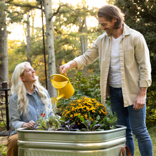 120 Gallon Behlen Country 34" x 34" x 24" Shallow Farmstead Square Stock Galvanized Tanks (MPN: 50140088)