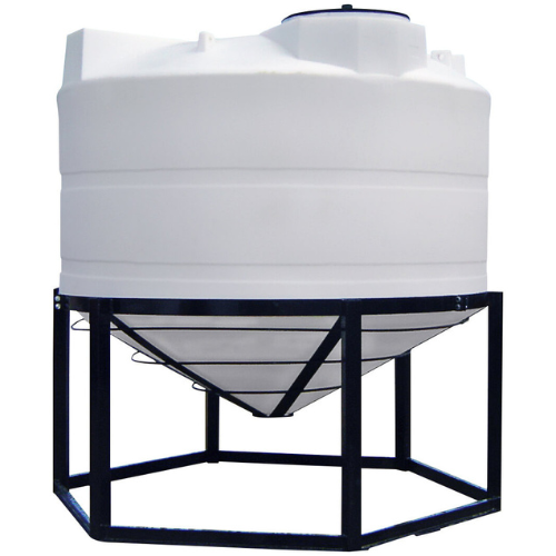 1000 Gallon Custom Roto-Mold Plastic Cone Bottom Tank (MPN 1000 CB)