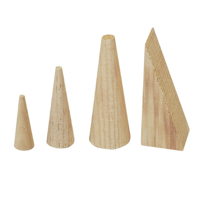 ENPAC Wood Plug Set, Plug N Dike - 3 cones, 1 Wedge (MPN: WP-4)
