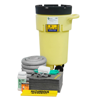 ENPAC 50 Gallon Wheeled Poly SpillPack Spill Kit, Universal (MPN: 1450-YE)