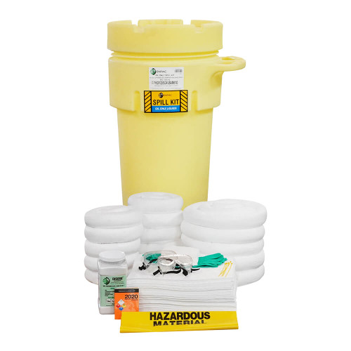 ENPAC 50-Gallon Wheeled Salvage Drum Spill Kit, Oil Only (MPN:1352-YE)
