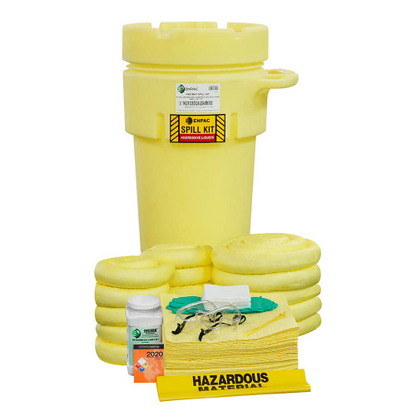 ENPAC 50-Gallon Wheeled Salvage Drum Spill Kit, Aggressive (MPN:1351-YE)