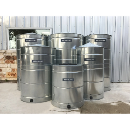 Texas Metal Tanks 3750 Gallon Galvanized Water Storage Cistern (MPN: TM-MT3750G-WS)