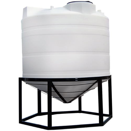 2000 Gallon Custom Roto-Mold Plastic Cone Bottom Tank (MPN 2000 CB)