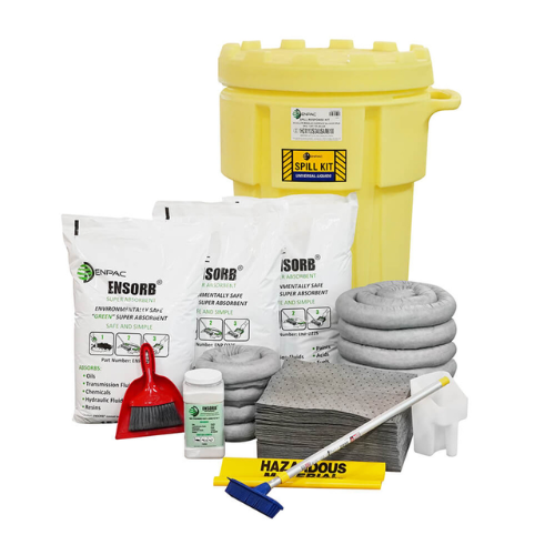 ENPAC ENSORB 95-Gallon Wheeled Salvage Drum Spill Kit, Universal (MPN: 1397-YE-SD-GA)