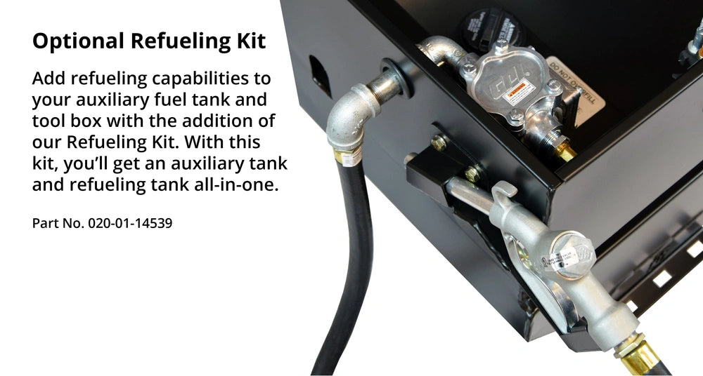 40 Gallon Auxiliary Diesel Fuel Tank Tool Box Combo - TRAX-4 - 0800116188