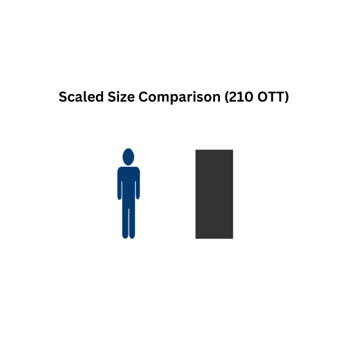 210 Gallon Custom Roto-Mold Plastic Open Top Tank (MPN 210 OTT)