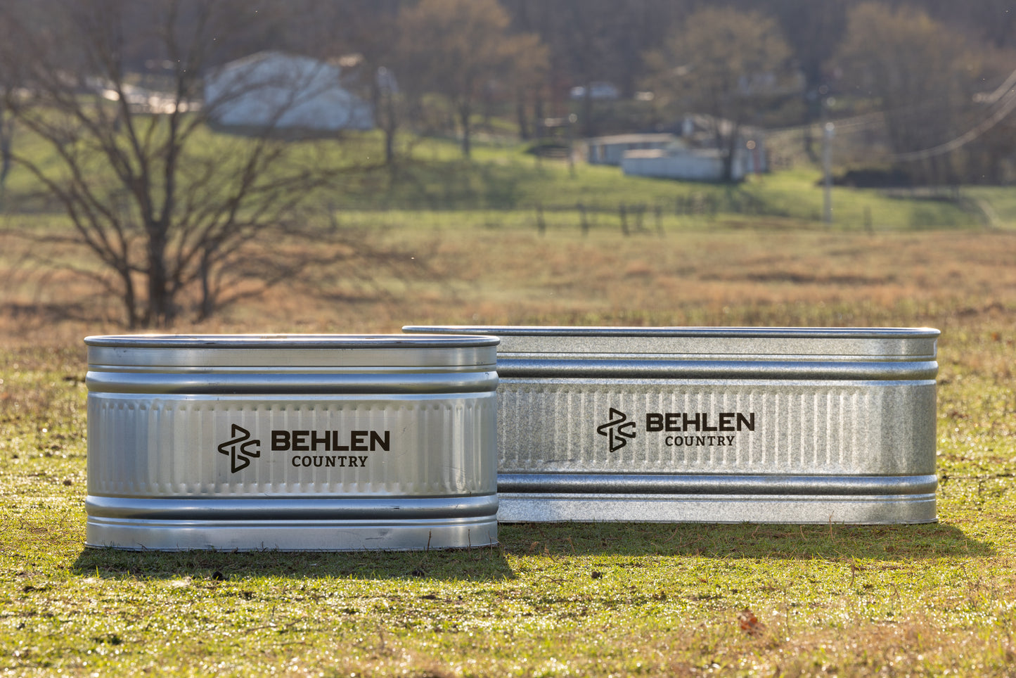 100 Gallon Behlen Country 2' x 2' x 4' Farmstead Oval Galvanized Tank (MPN: 50130028)