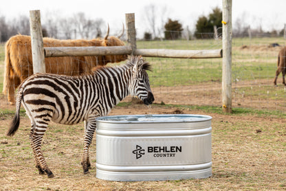 100 Gallon Behlen Country 2' x 2' x 4' Farmstead Oval Galvanized Tank (MPN: 50130028)