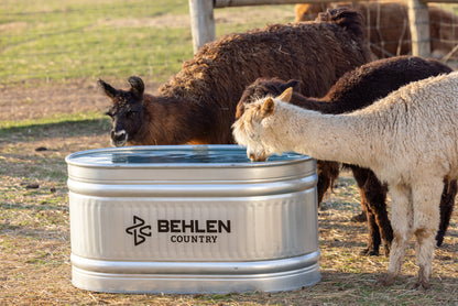 100 Gallon Behlen Country 2' x 2' x 4' Farmstead Oval Galvanized Tank (MPN: 50130028)