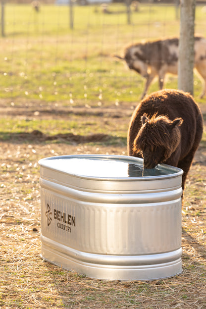100 Gallon Behlen Country 2' x 2' x 4' Farmstead Oval Galvanized Tank (MPN: 50130028)