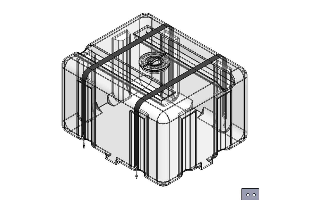 Custom Roto-Molding Rectangular Tank Bands (MPN: 100 RTBS)
