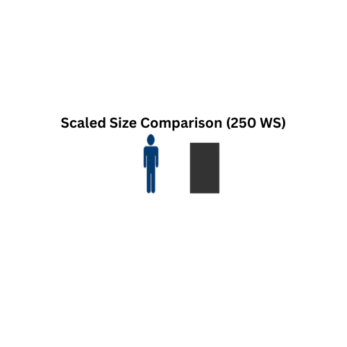 250 Gallon HDPE Custom Roto-Molding Vertical Storage Tank (MPN: 250 WS)
