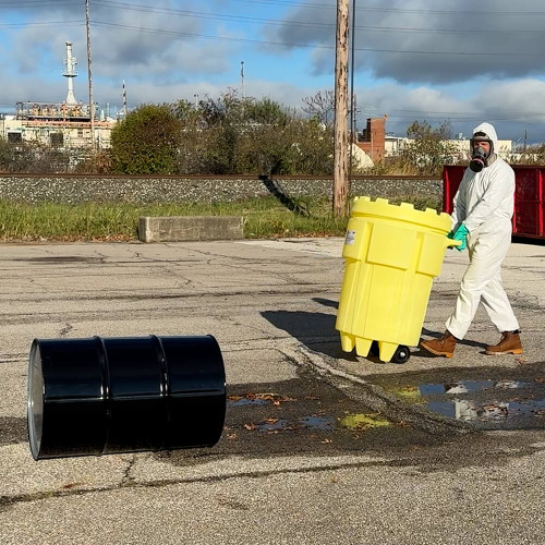 Enpac 95-Gallon Wheeled Poly-Overpack® Salvage Drum (MPN: 1299-YE)