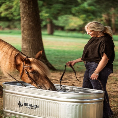 165 Gallon Behlen Country 2' x 2' x 6' Farmstead Oval Galvanized Tank (MPN: 50130048)