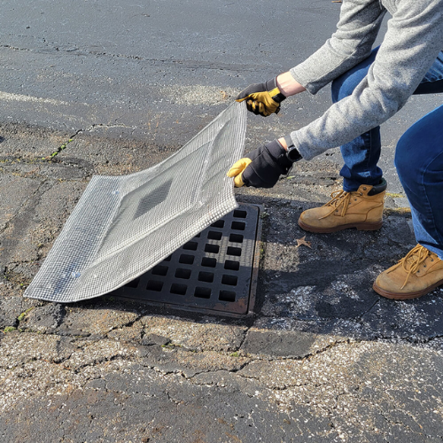 ENPAC 30”L x 54”W Oil-Absorbing Grate Guardian, Spilltration® Material, Above-Grate Filter (MPN: 43-3054-GGH)