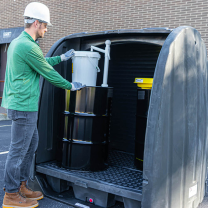 Enpac 4 Drum Outdoor Storage Spill Containment Shed (MPN: 4064-BD)