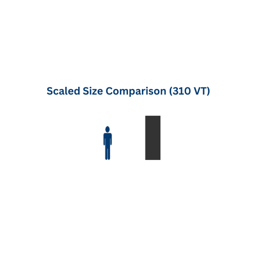 310 Gallon Custom Roto-Molding Vertical Tank (MPN: 310 VT FW)
