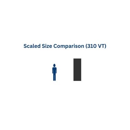 310 Gallon Custom Roto-Molding Vertical Tank (MPN: 310 VT FW)