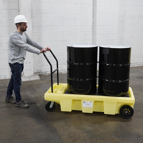 ENPAC 2 Drum Poly Spill Cart (MPN: 5200-YE)