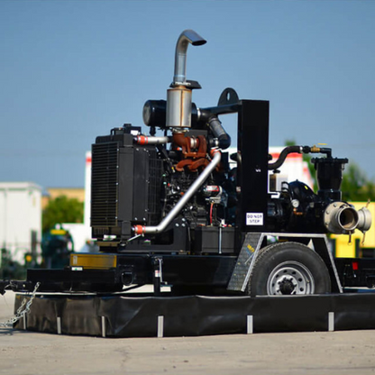 ENPAC 6'x8'x1' Aluminum L-Bracket Spill Berm, Black (MPN: BD-68-AL-L)