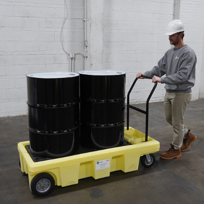 ENPAC 2 Drum Poly Spill Cart All-Terrain, (MPN: 5200-YE-A)