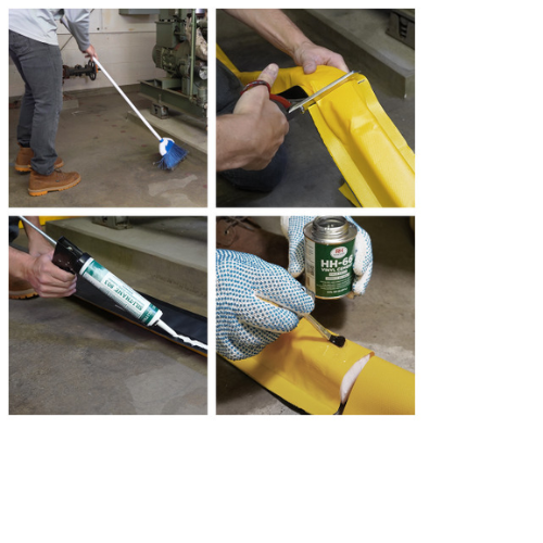 Modular Diverter Berm Corner, Enpac Yellow (MPN: 48-2CORNER-DB)