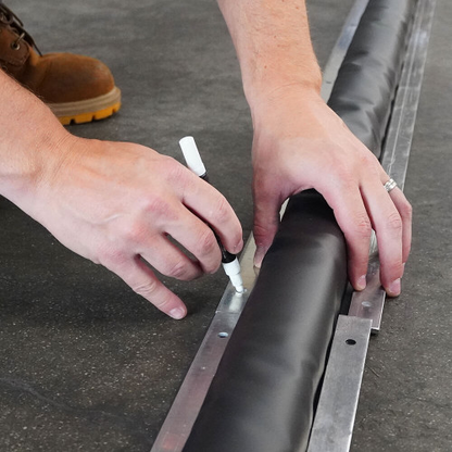 12'L Enpac Drive-Over Modular Diverter Berm Kit, Black (MPN: 48-212-BK-DBKIT)