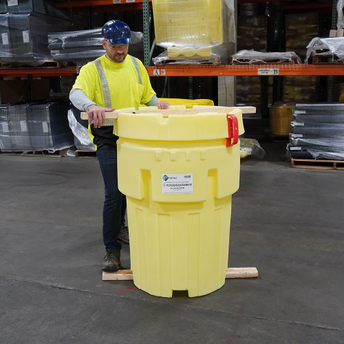 Enpac Lockable 95-Gallon Poly-Overpack® Salvage Drum (MPN: 1295-YE)