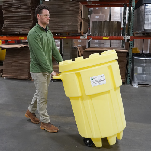 Enpac 95-Gallon Wheeled Poly-Overpack® Salvage Drum (MPN: 1299-YE)
