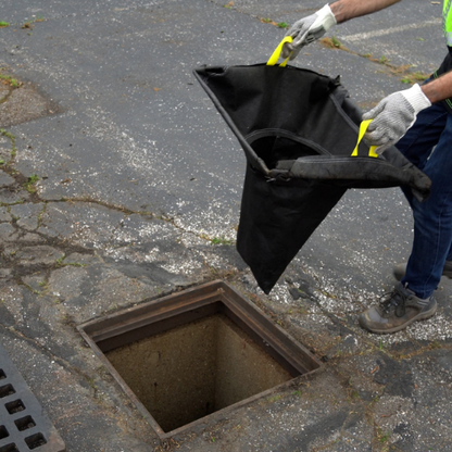 ENPAC Rectangular, Cone Style Storm Sentinel® Catch Basin Insert, Adjustable, With Oil-Absorbing Packet, 25"x25" to 42"x42" (MPN: 4343-IB)