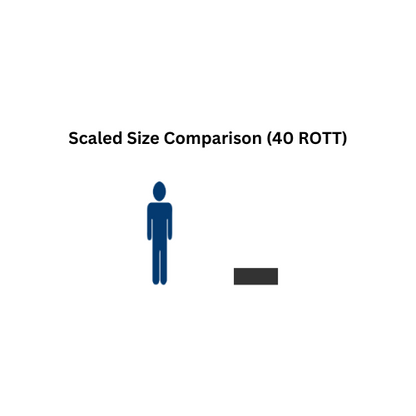 40 Gallon Custom Roto-Mold Plastic Rectangular Open Top Tank (MPN 40 ROTT)
